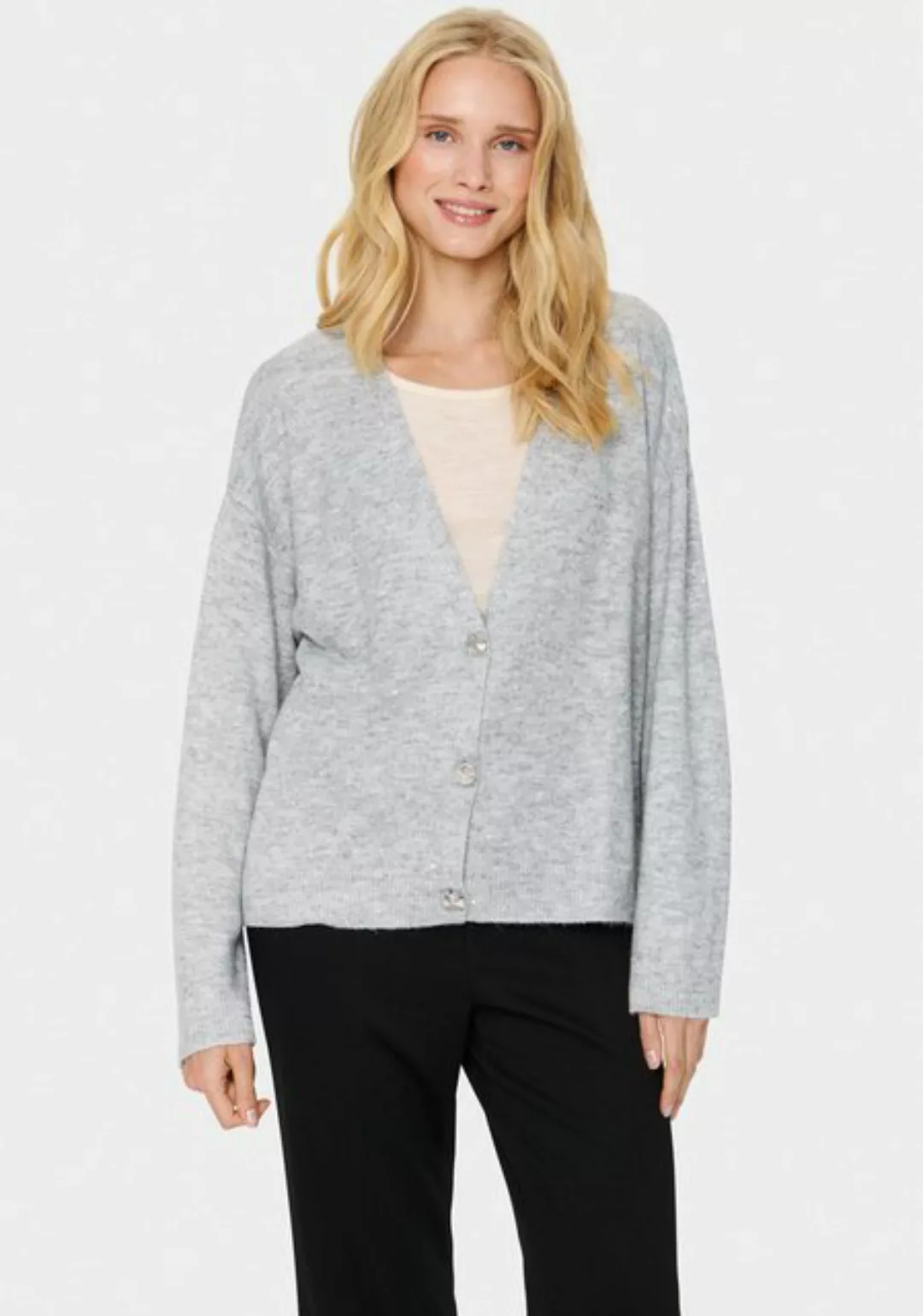 Saint Tropez Strickjacke "HayaSZ Cardigan", aus Glitzergarn günstig online kaufen