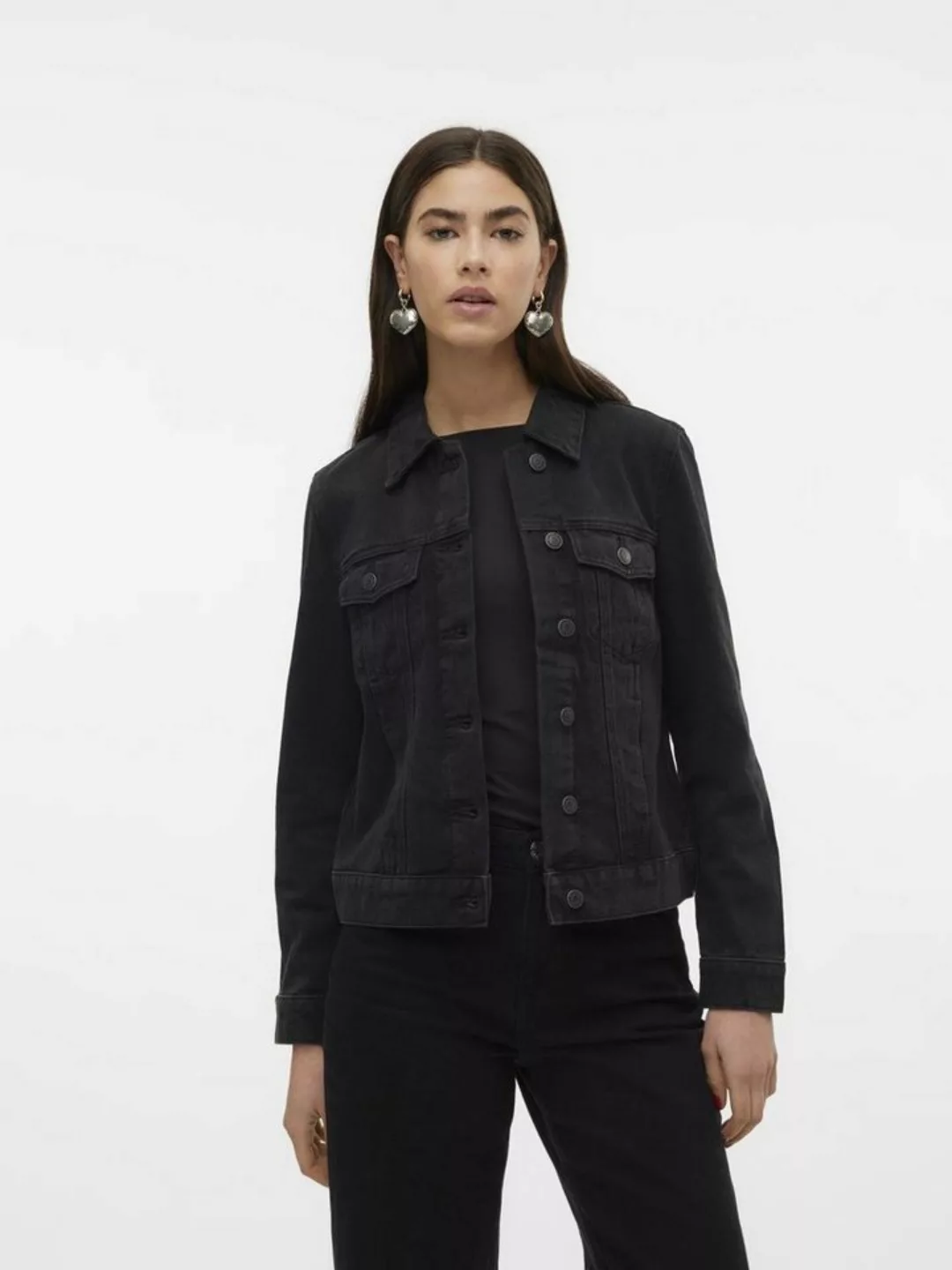 Vero Moda Jeansjacke VMZORICA LS DENIM JACKET MIX NOOS mit leichten Destroy günstig online kaufen