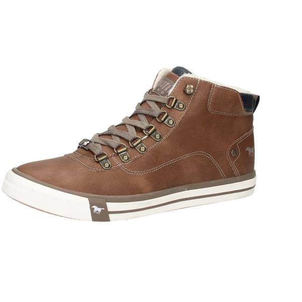 Mustang High Top Sneaker Herren mittelbraun, Gr. 45 günstig online kaufen