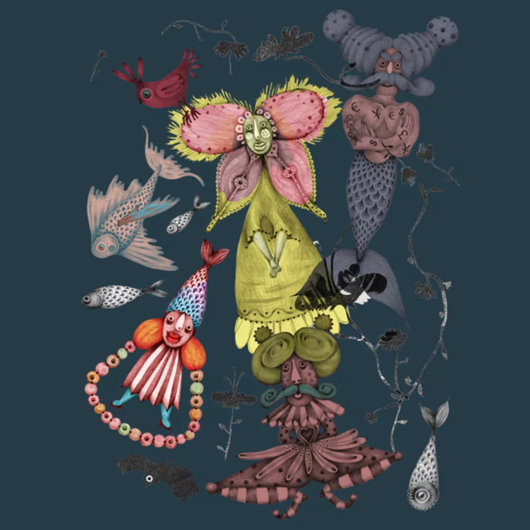 Mermaid In a Wonderland - Männershirt Aus Bio-baumwolle günstig online kaufen