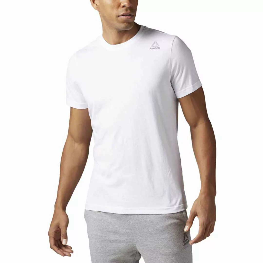 Reebok Elemments Classic Kurzärmeliges T-shirt 2XL White günstig online kaufen
