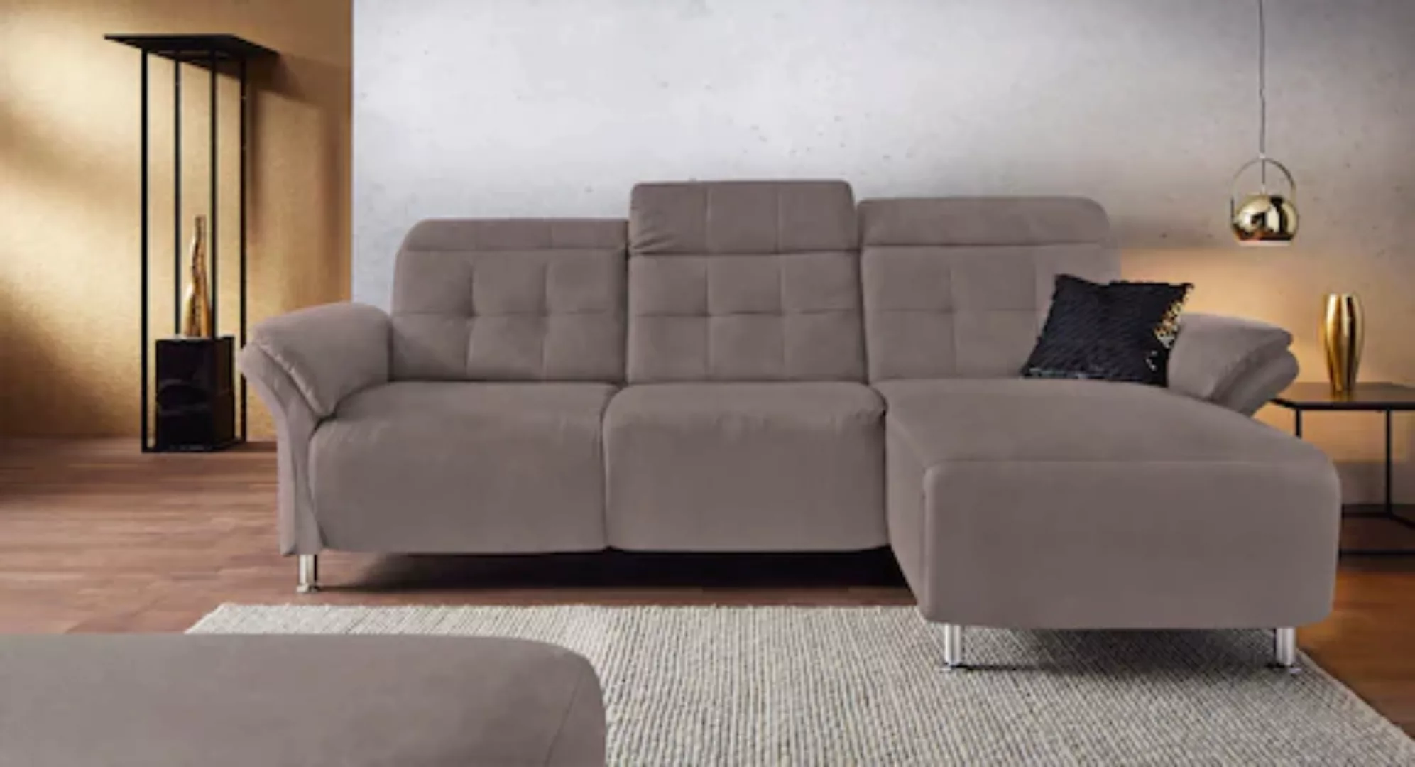 Places of Style Ecksofa »Manhattan L-Form«, 2 Sitze mit elektrischer Relaxf günstig online kaufen