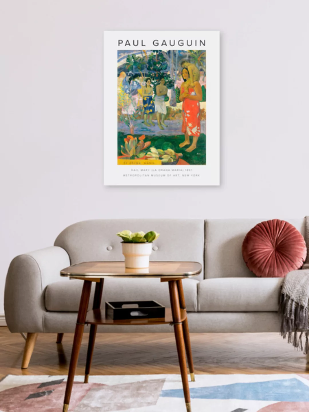 Poster / Leinwandbild - Hail Mary (La Orana Maria) Von Paul Gauguin günstig online kaufen