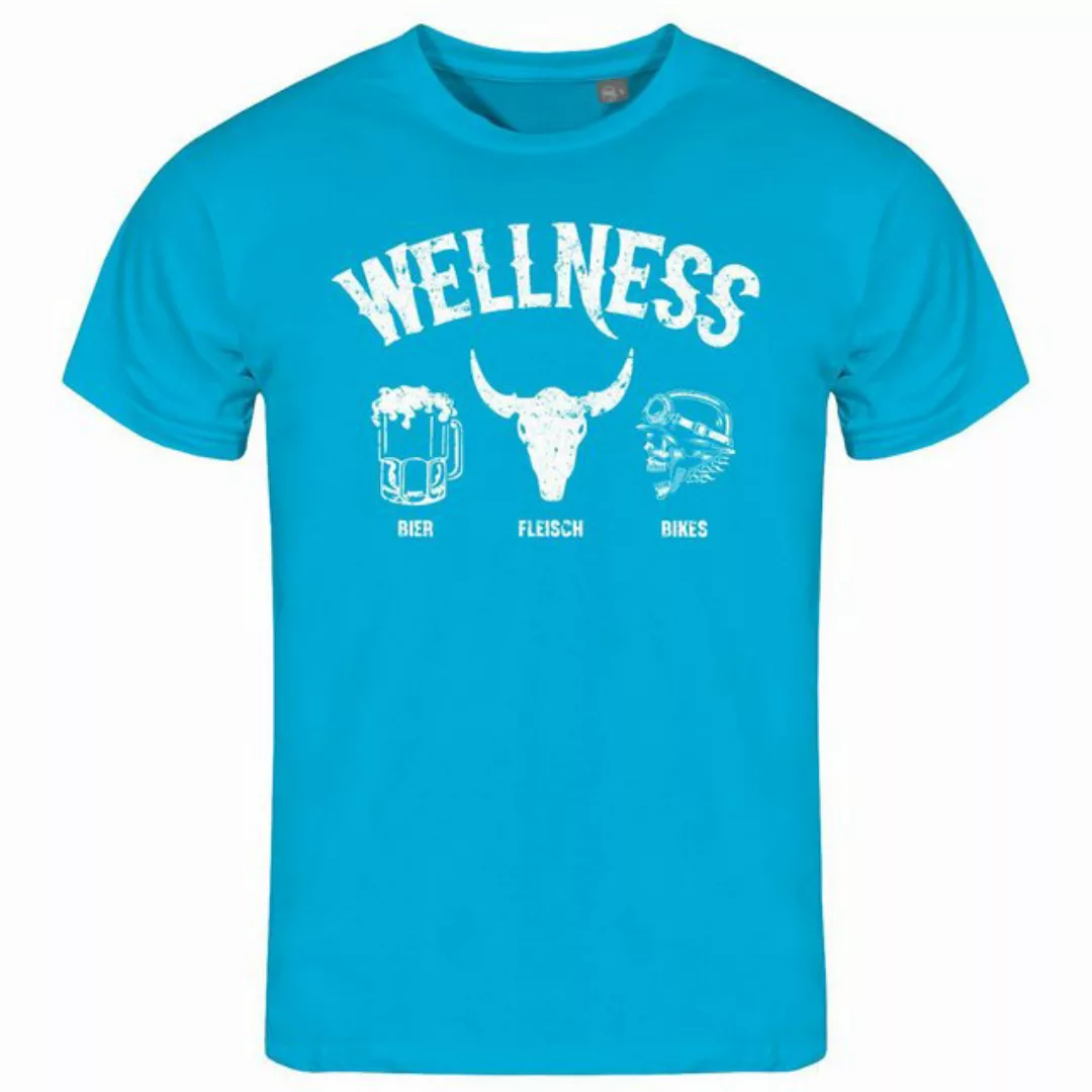 deinshirt Print-Shirt Herren T-Shirt Wellness für Biker Funshirt mit Motiv günstig online kaufen