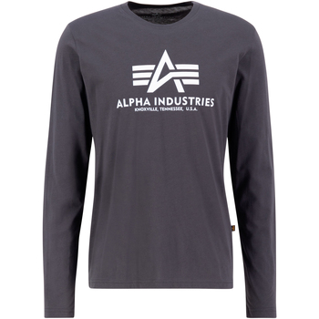 Alpha Industries  T-Shirts & Poloshirts Basic Longsleeve BL - vintage grey günstig online kaufen