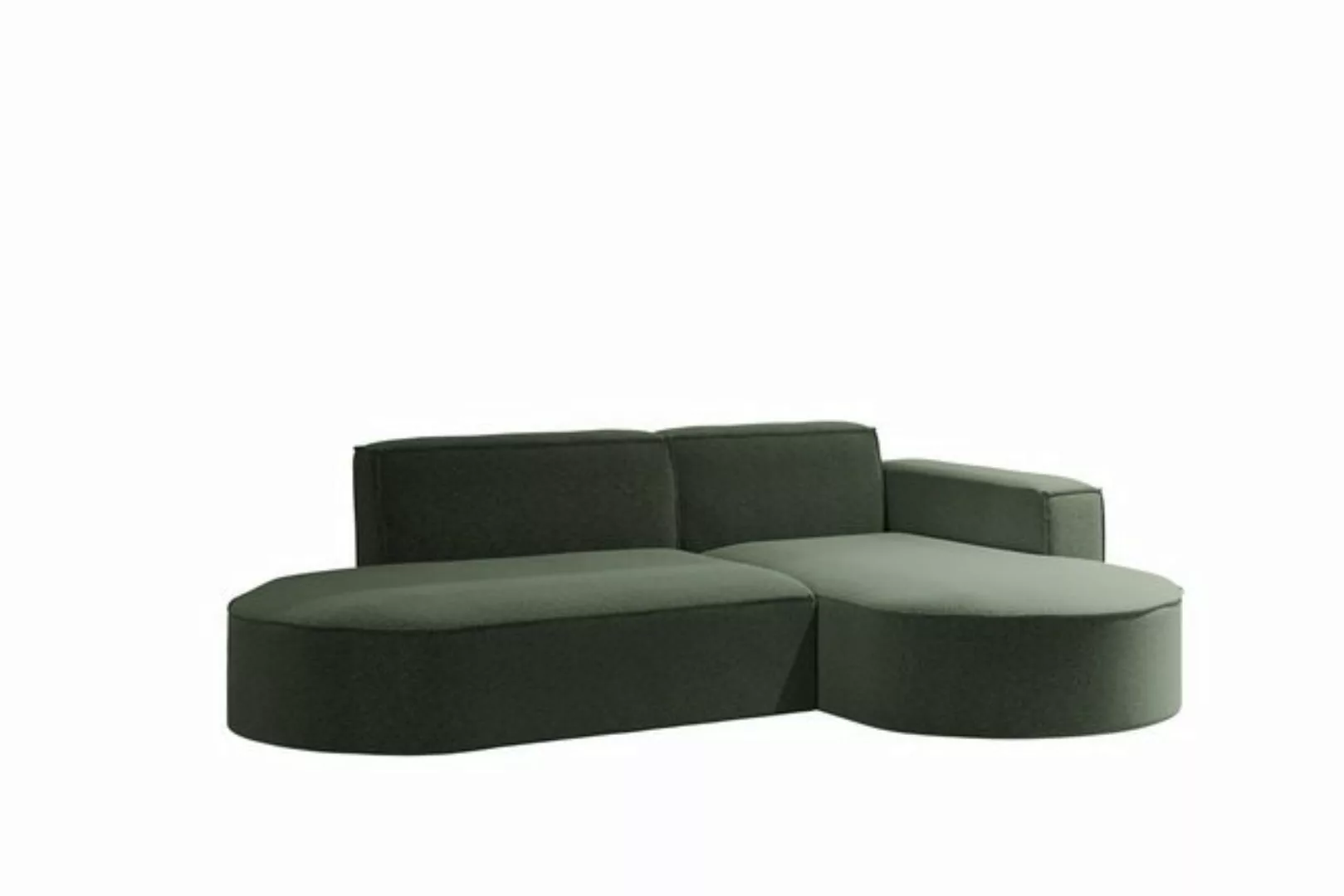 Kaiser Möbel Ecksofa Modernes L-förmiges Modena Studio stoff Raven, Komfort günstig online kaufen