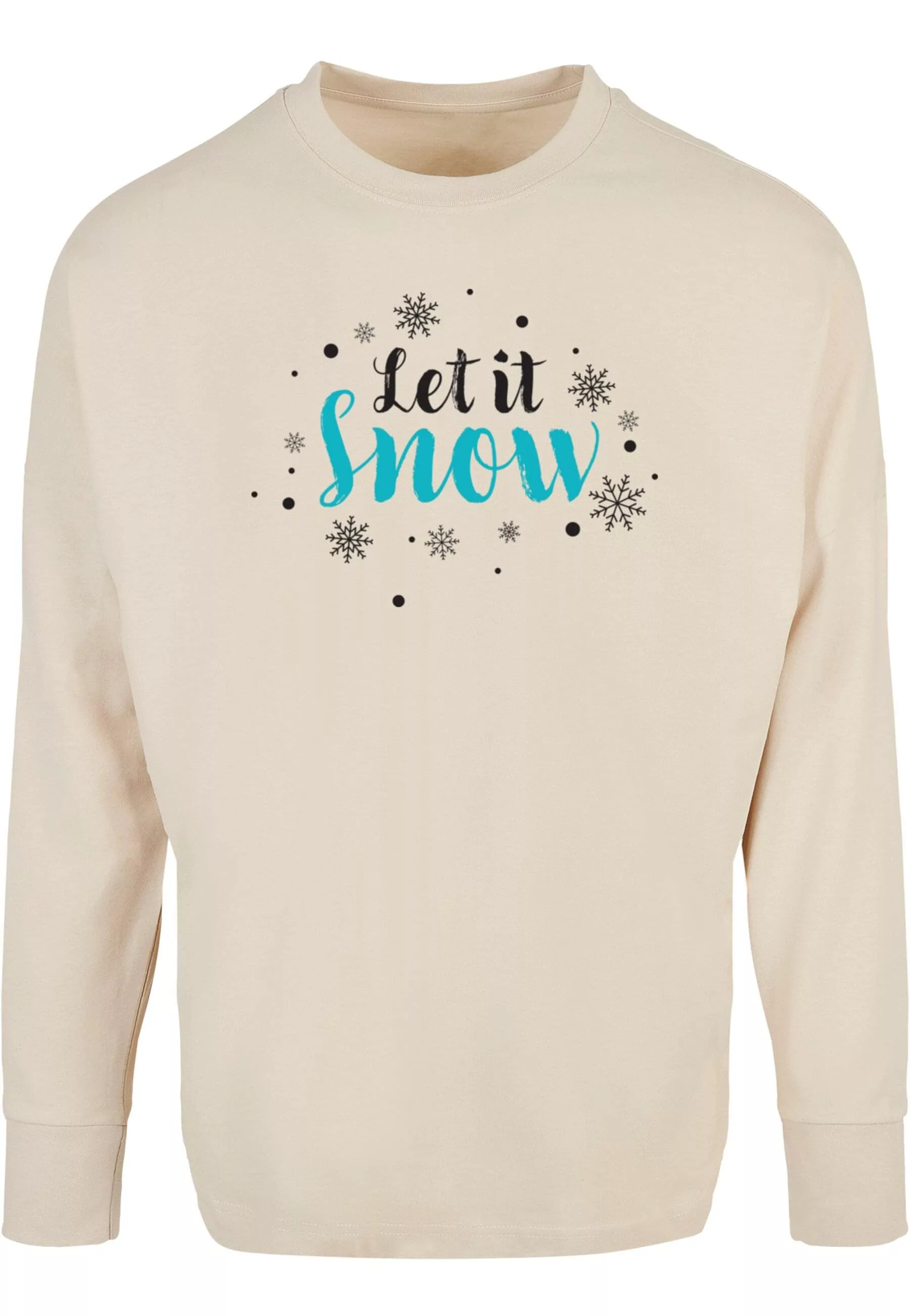 Merchcode Longsleeve "Merchcode Herren Let it snow Oversized Cut On Sleeve günstig online kaufen