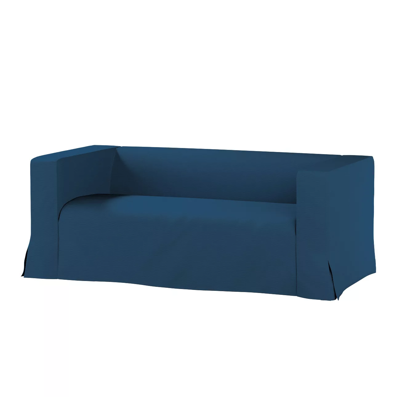 Bezug für Klippan 2-Sitzer Sofa, lang mit Kellerfalte, marinenblau , Klippa günstig online kaufen