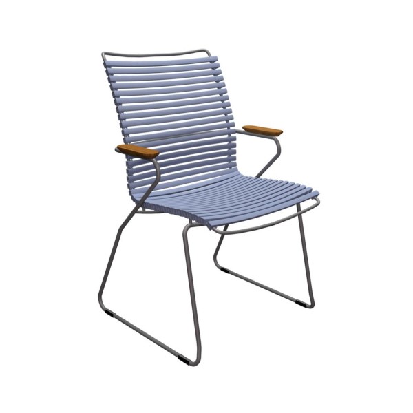 Outdoor Stuhl Click hohe Rückenlehne taubenblau günstig online kaufen