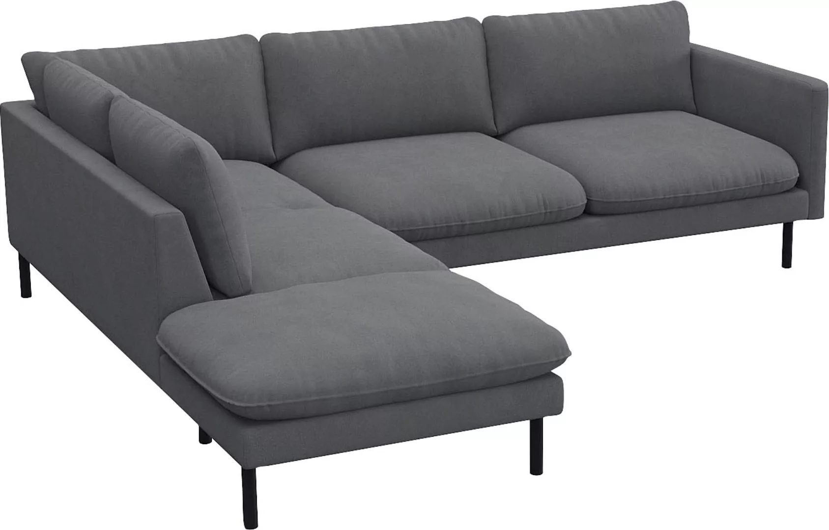 FLEXLUX Ecksofa »Bolzano Designsofa, bequem durch Kaltschaum im Sitz, L-For günstig online kaufen