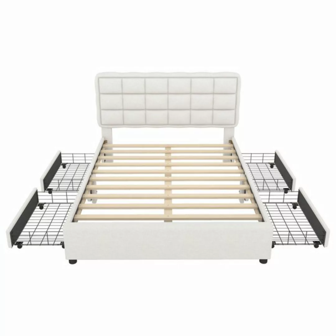 Gotagee Polsterbett Multifunktionsbett Einzelbett Jugendbett Leinen mit vie günstig online kaufen