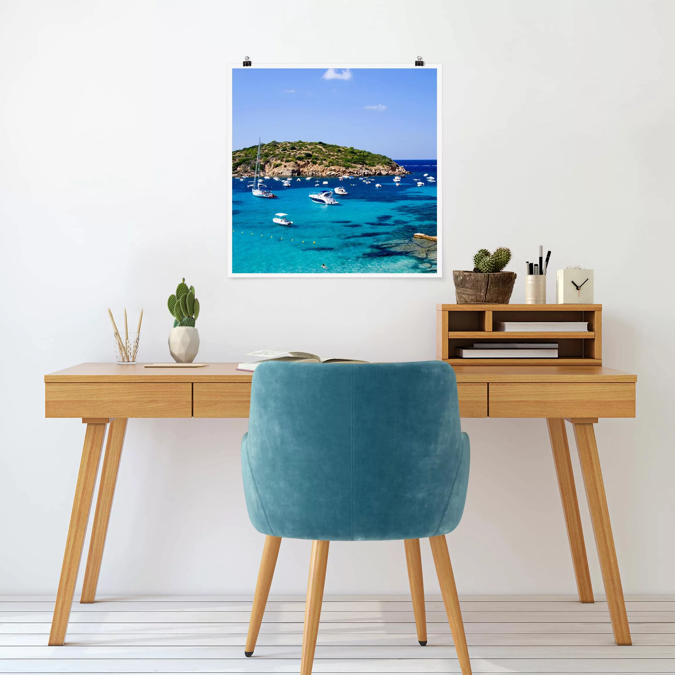 Poster Strand - Quadrat Dragon Island günstig online kaufen