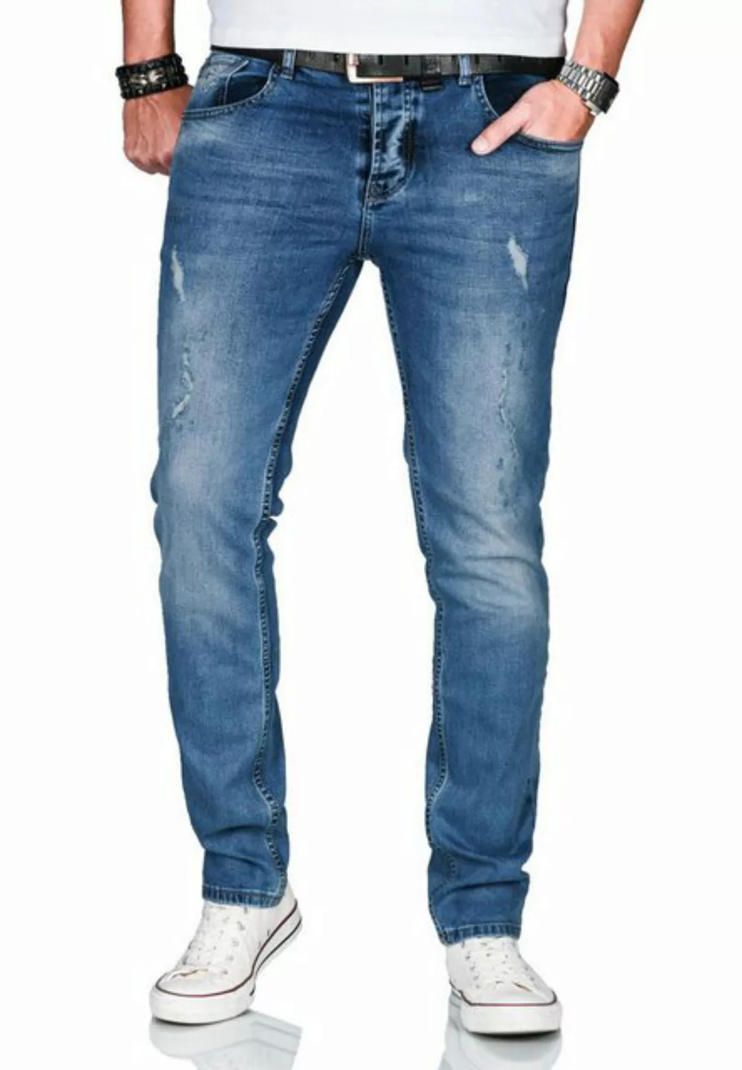 Alessandro Salvarini Slim-fit-Jeans "ASCatania", mit used look Effekt und m günstig online kaufen