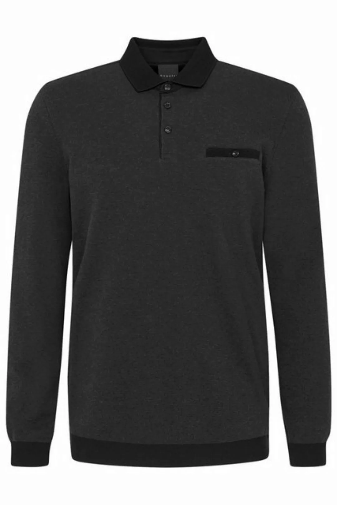 bugatti Poloshirt HERREN POLO 1/1 ARM, dunkelgrau günstig online kaufen