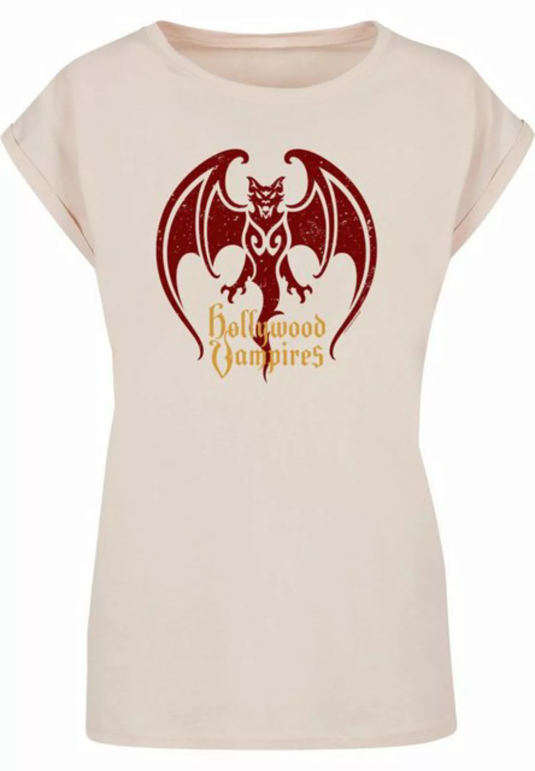 Merchcode T-Shirt Merchcode Damen Ladies Hollywood Vampires - Bat Logo T-Sh günstig online kaufen