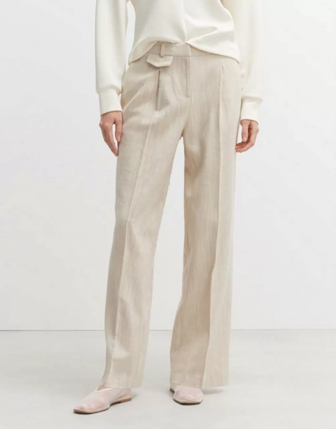 OPUS Anzughose Wide Leg Pants MERJA aus Twill günstig online kaufen