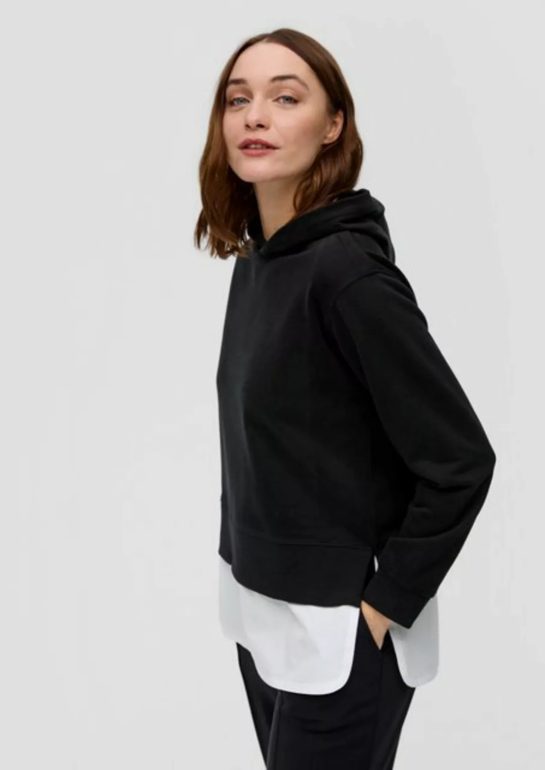 s.Oliver Sweatshirt Sweatshirt mit Layering-Detail Layering günstig online kaufen