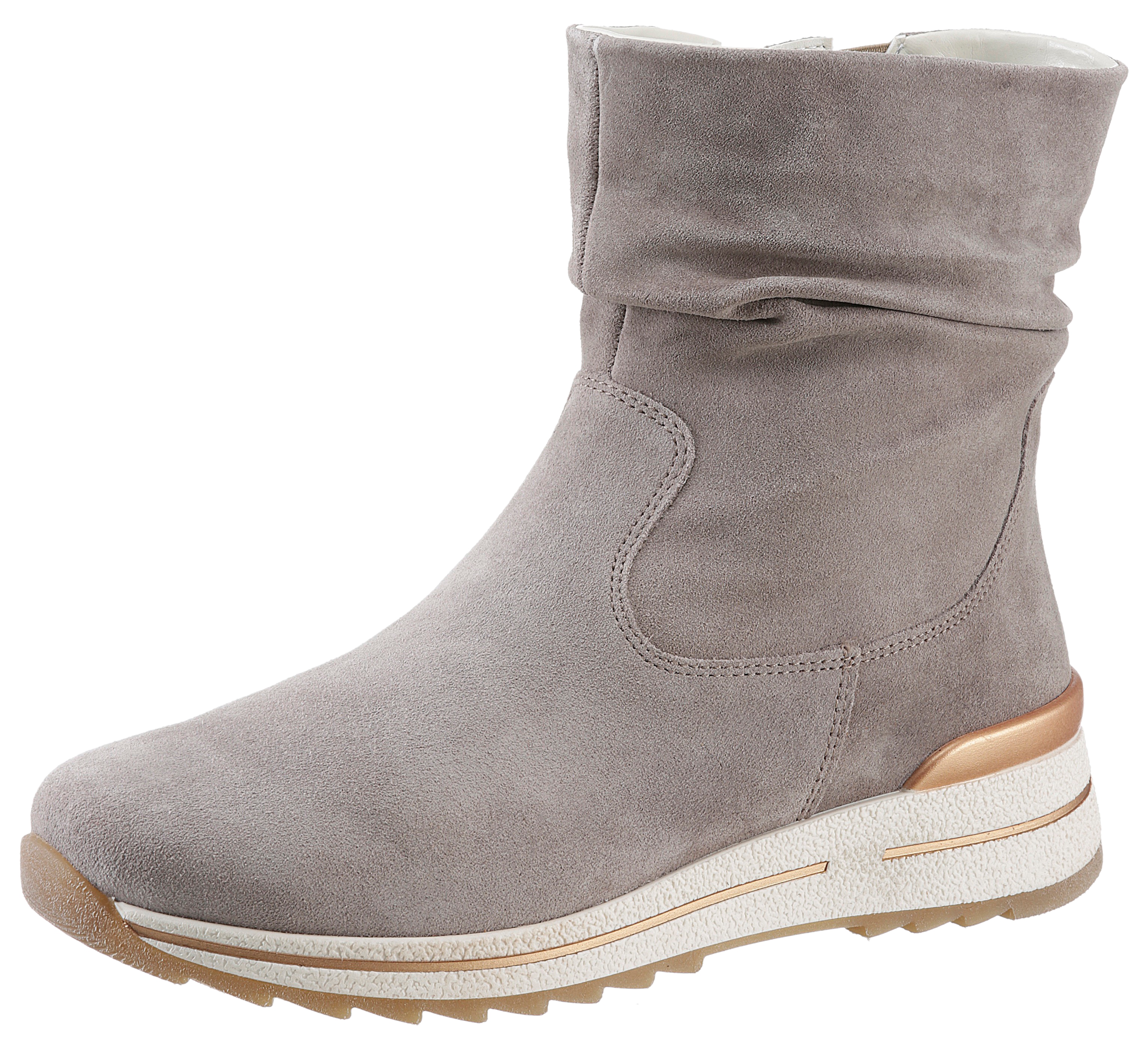 Ara Stiefelette "OSAKA", mit gerafftem slouchy-Schaft, Komfortweite H günstig online kaufen