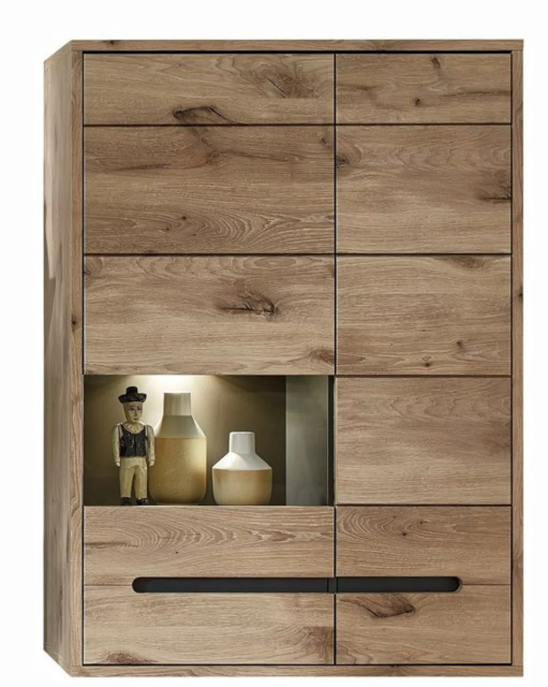 Innostyle Vitrine "BELLANO", Viking Oak Nature günstig online kaufen