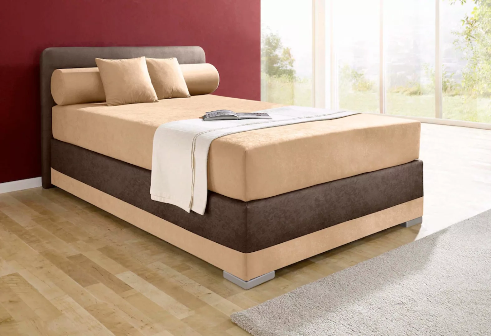 Maintal Boxspringbett "Lago", in 3 verschiedenen Matratzenarten, H2 oder H3 günstig online kaufen