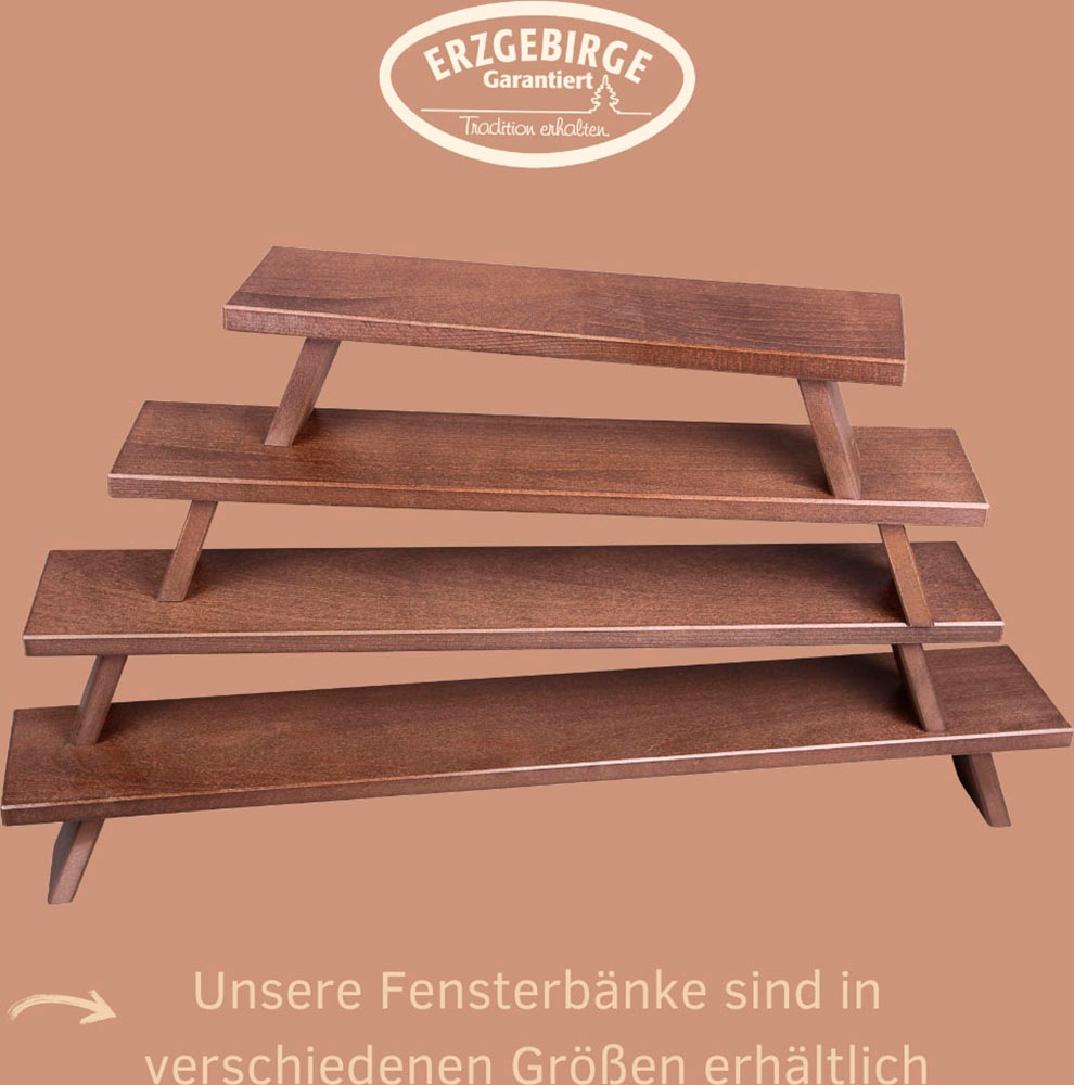 Weigla Schwibbogen-Fensterbank "Weihnachtsdeko", aus Buchenholz, Tiefe ca. günstig online kaufen