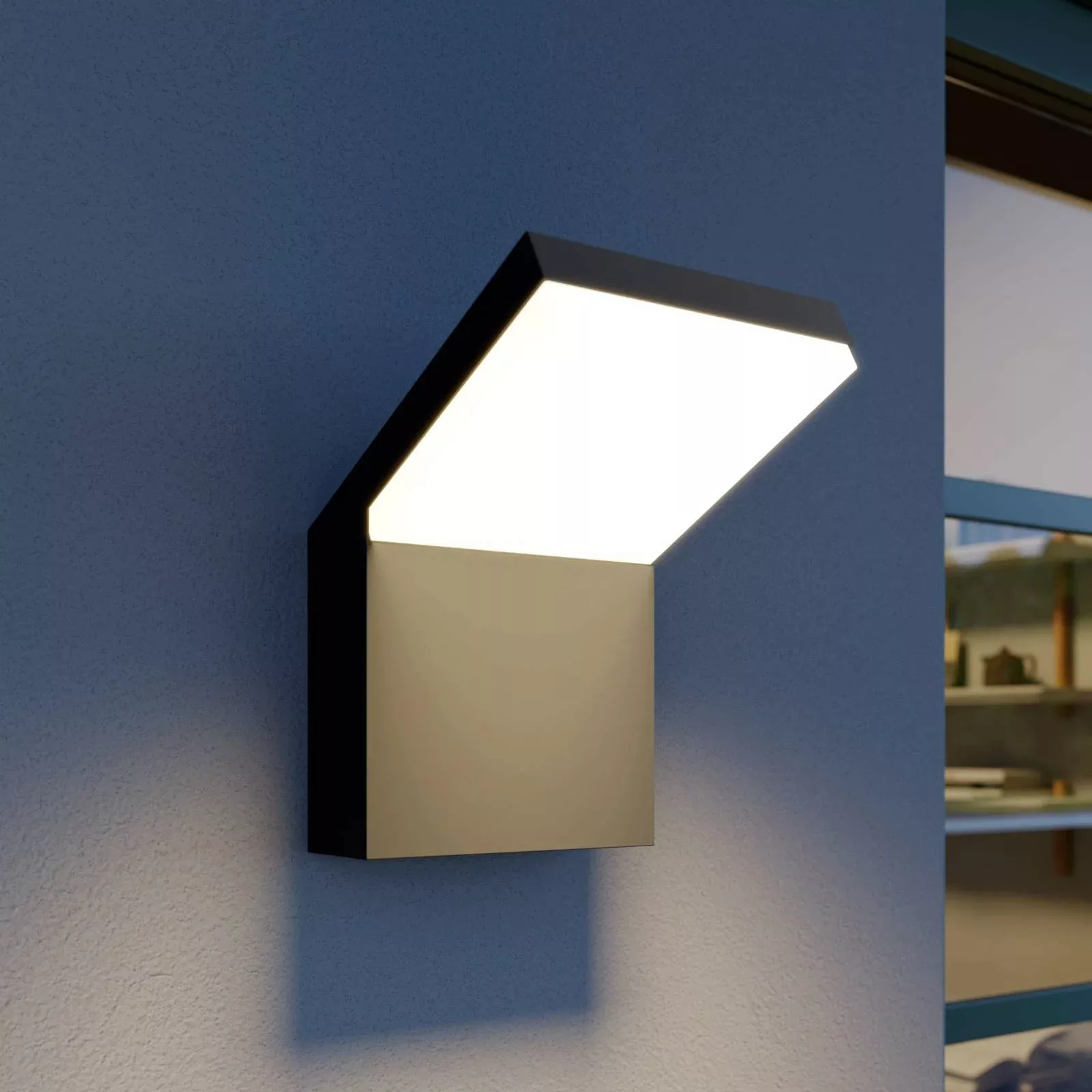 Arcchio LED-Außenwandleuchte Yolena, anthrazit, Alu, 21cm günstig online kaufen