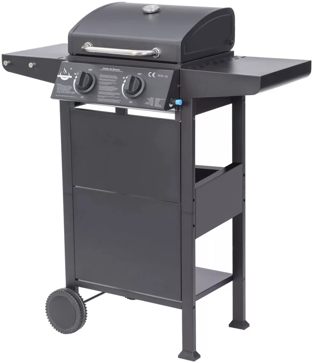 El Fuego Gasgrill San Jose mit 2 Brenner 94 cm x 101,5 cm x 51 cm günstig online kaufen