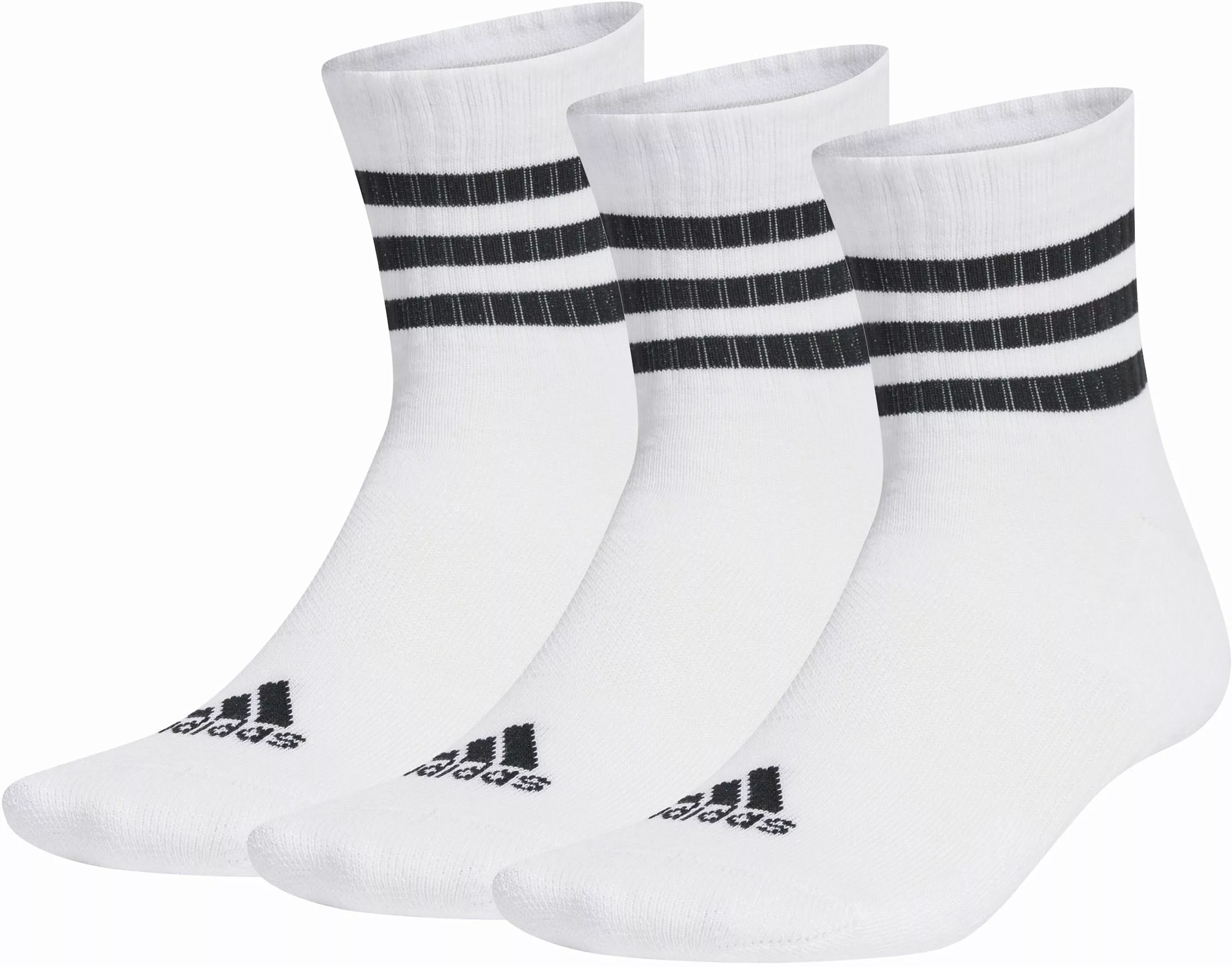 adidas Performance Sportsocken "3STREIFEN CUSHIONED SPORTSWEAR MIDCUT SOCKE günstig online kaufen