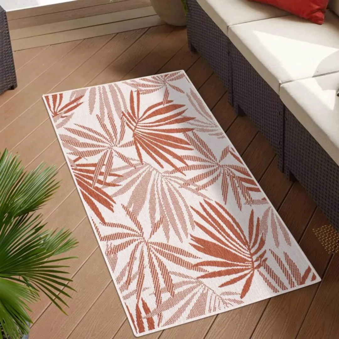 Carpet City Outdoorteppich »DUO RUG 5771«, rechteckig, 5 mm Höhe, Wendetepp günstig online kaufen