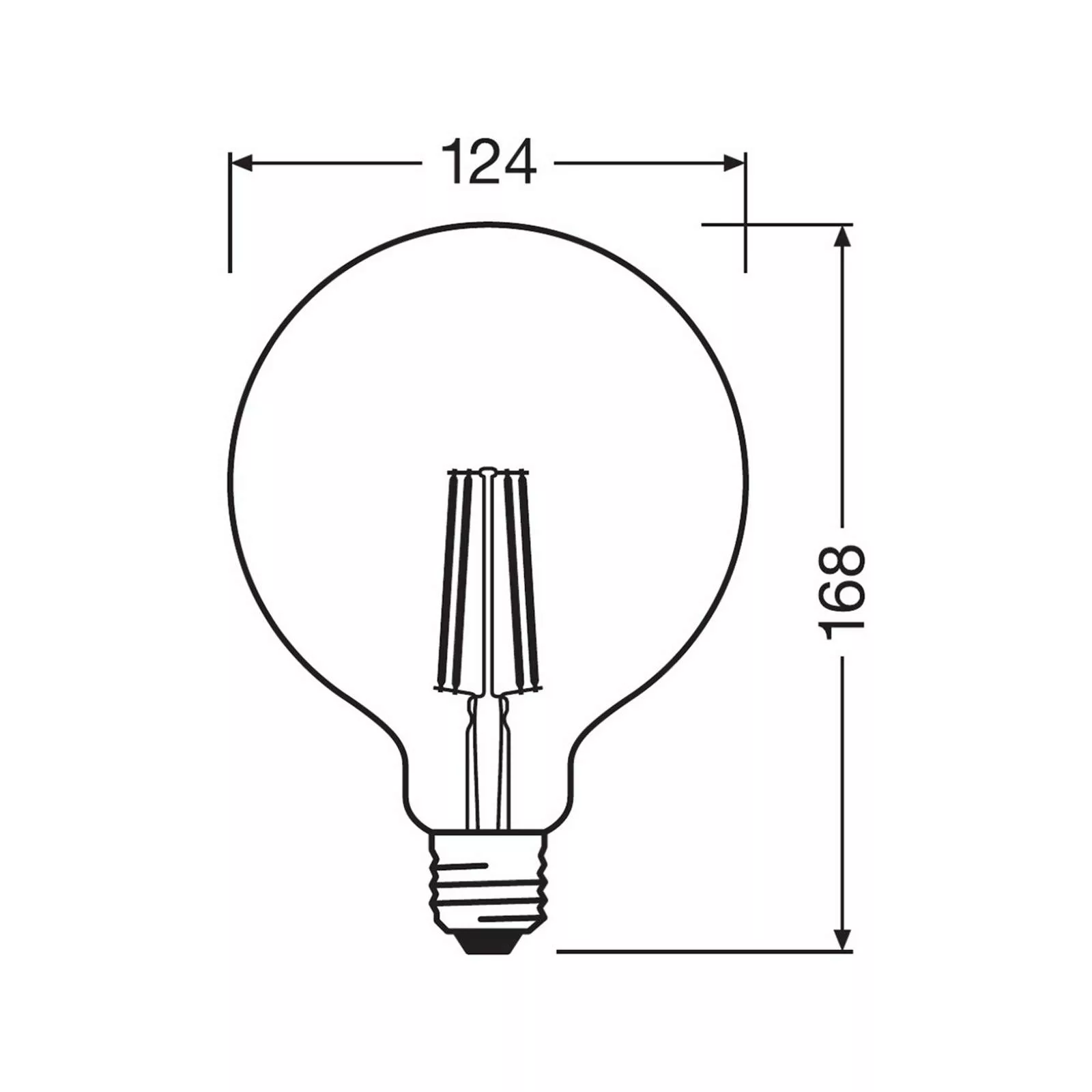 LEDVANCE SMART+ WiFi Filament E27 6W 827 G125 günstig online kaufen