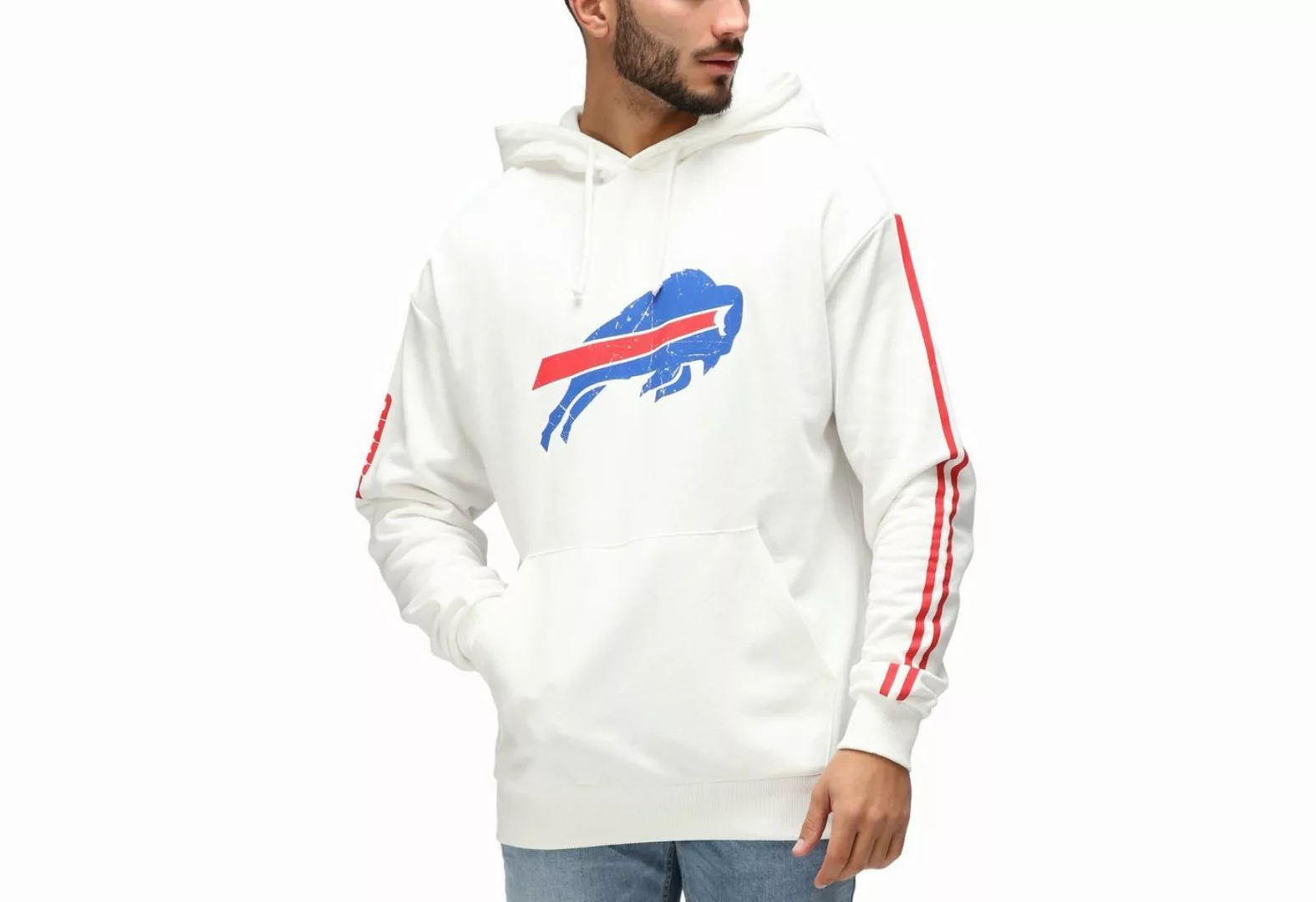 Recovered Kapuzenpullover Re:covered NFL Buffalo Bills ecru günstig online kaufen