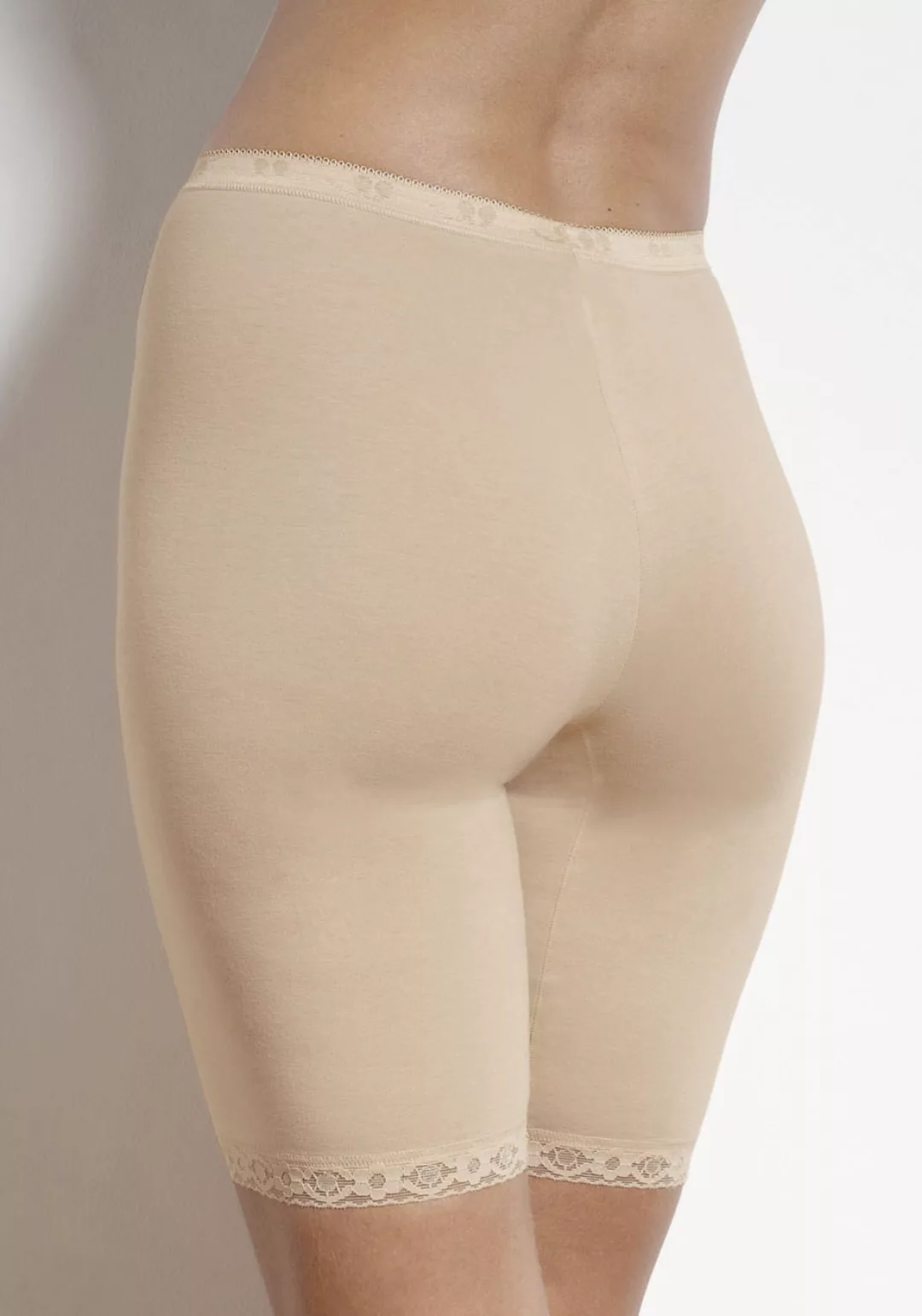 sloggi Lange Unterhose "Basic+ Long", Longpants mit Spitzenbesatz günstig online kaufen