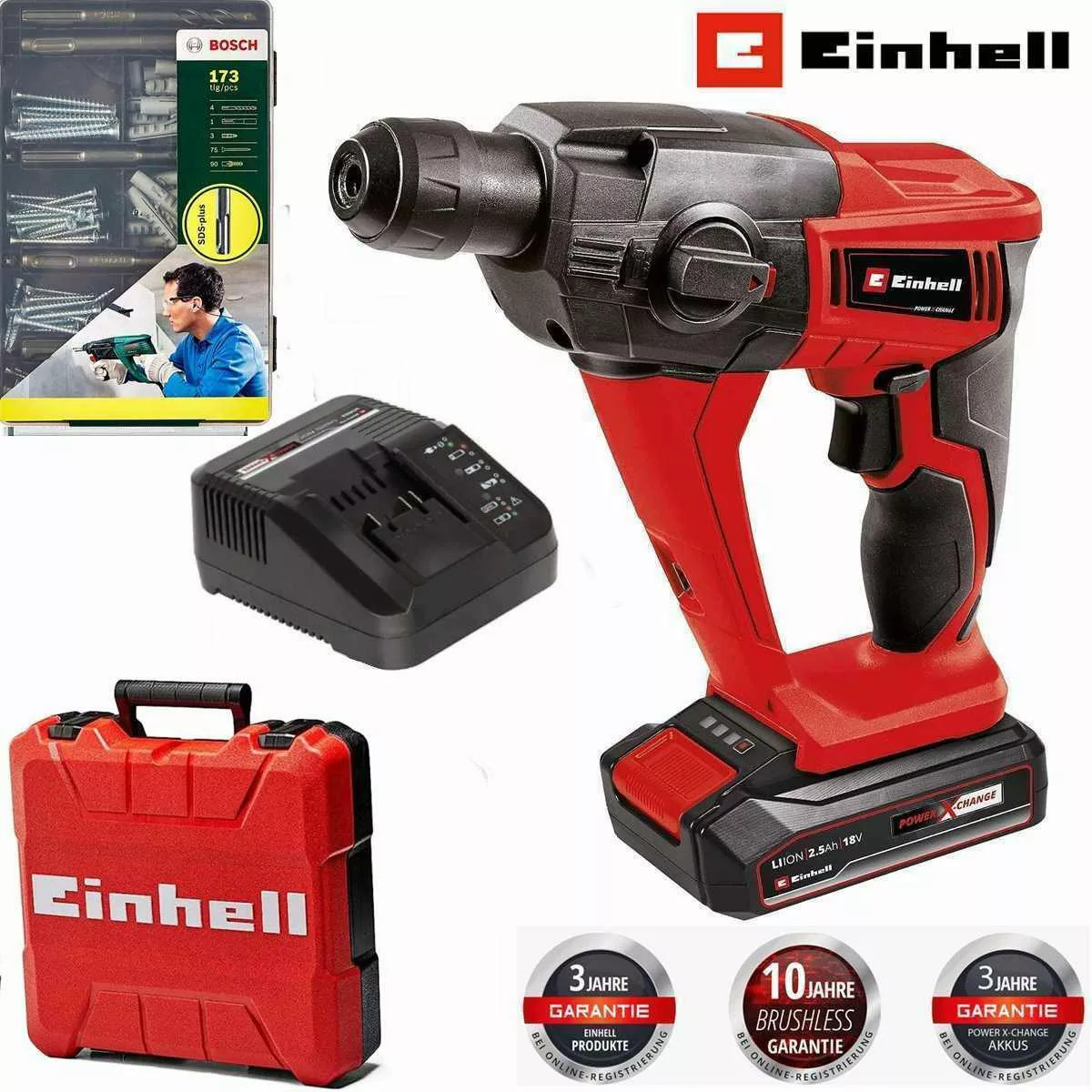 Einhell Akku-Bohrhammer Bohrhammer TE-HD 18 Li günstig online kaufen
