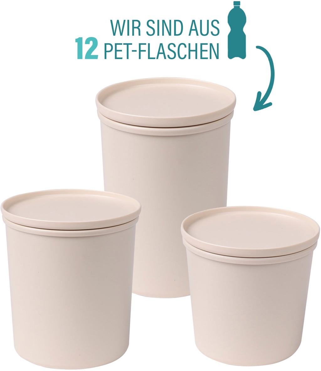 AWAVE® Frischhaltedose »AWAVE«, (Set, 3 tlg.), mit rPET, 500, 800, 1000 ml günstig online kaufen