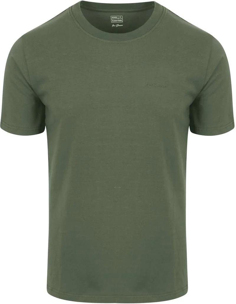 King Essentials The Shawn T-Shirt Olivgrün - Größe XXL günstig online kaufen