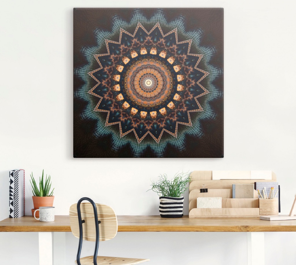 Artland Wandbild "Mandala kosmisches Bewusstsein", Muster, (1 St.), als Alu günstig online kaufen