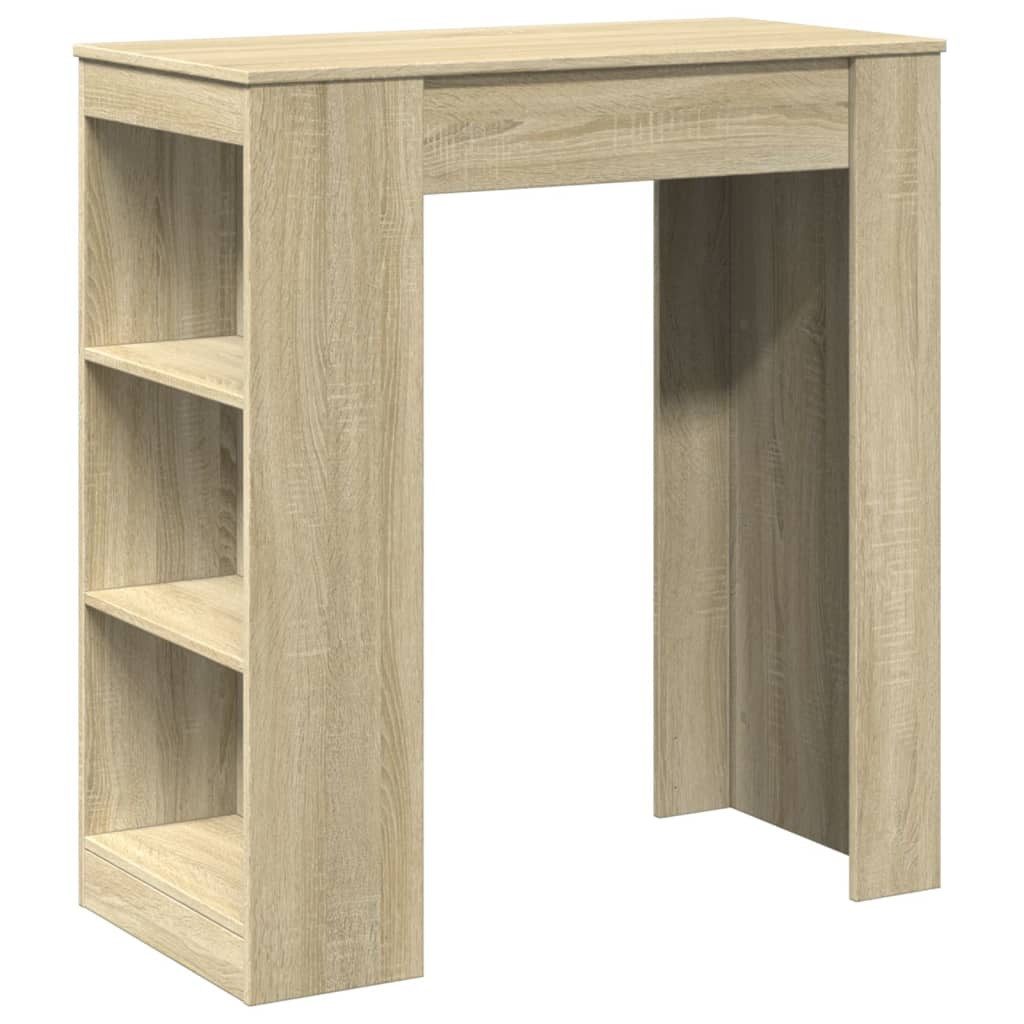 vidaXL Esstisch Bartisch mit Regal Sonoma-Eiche günstig online kaufen