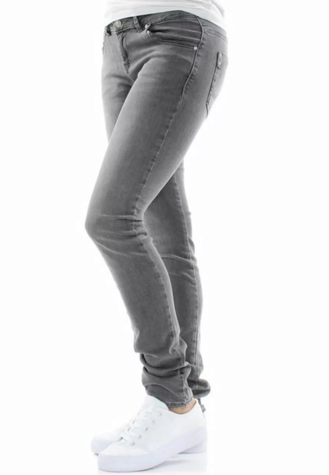 LTB Damen Jeans Molly M Super Slim Fit - Grau - Nina Wash günstig online kaufen