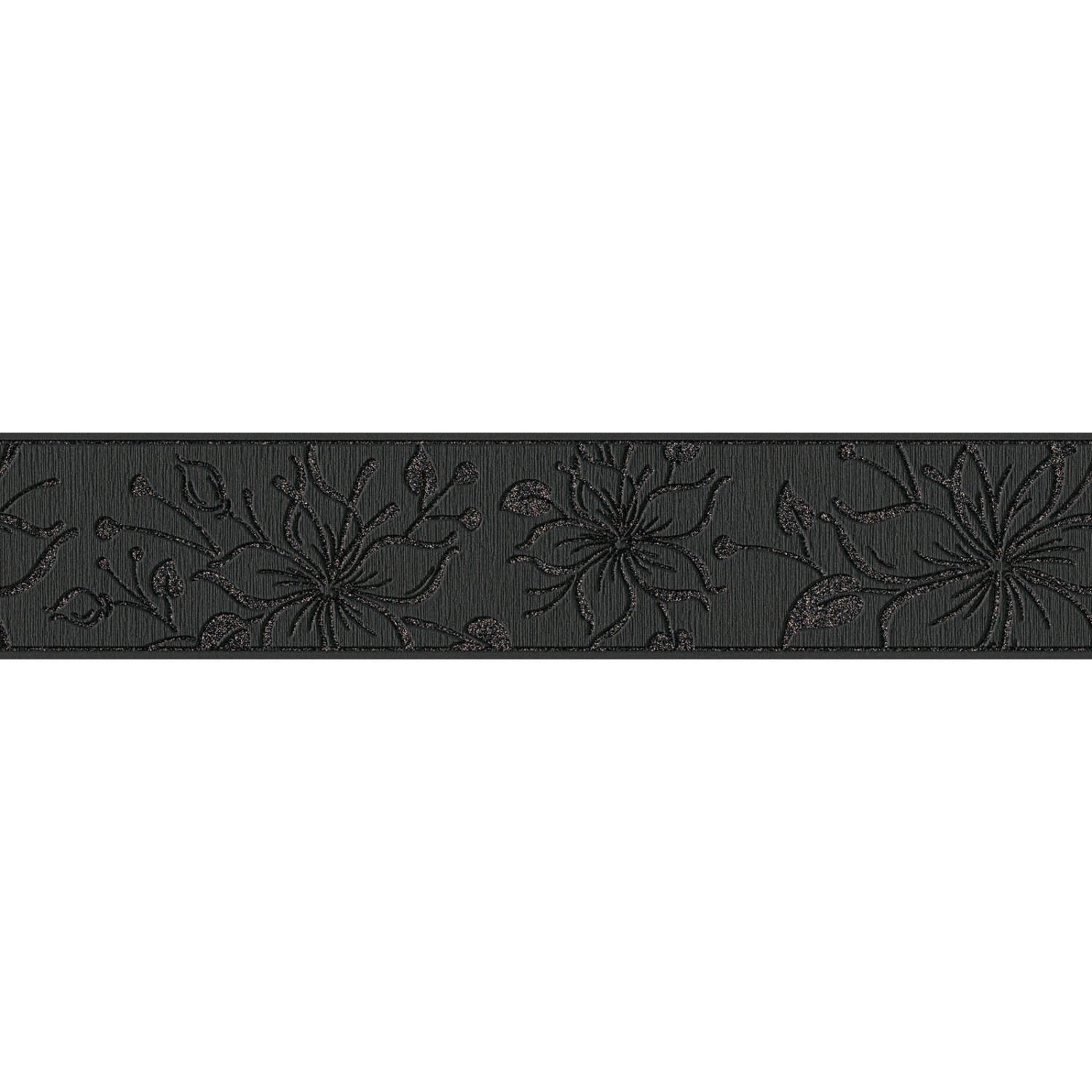 Bricoflor Bordüre in Schwarz Weiß Selbstklebende Tapetenbordüre Ideal für K günstig online kaufen
