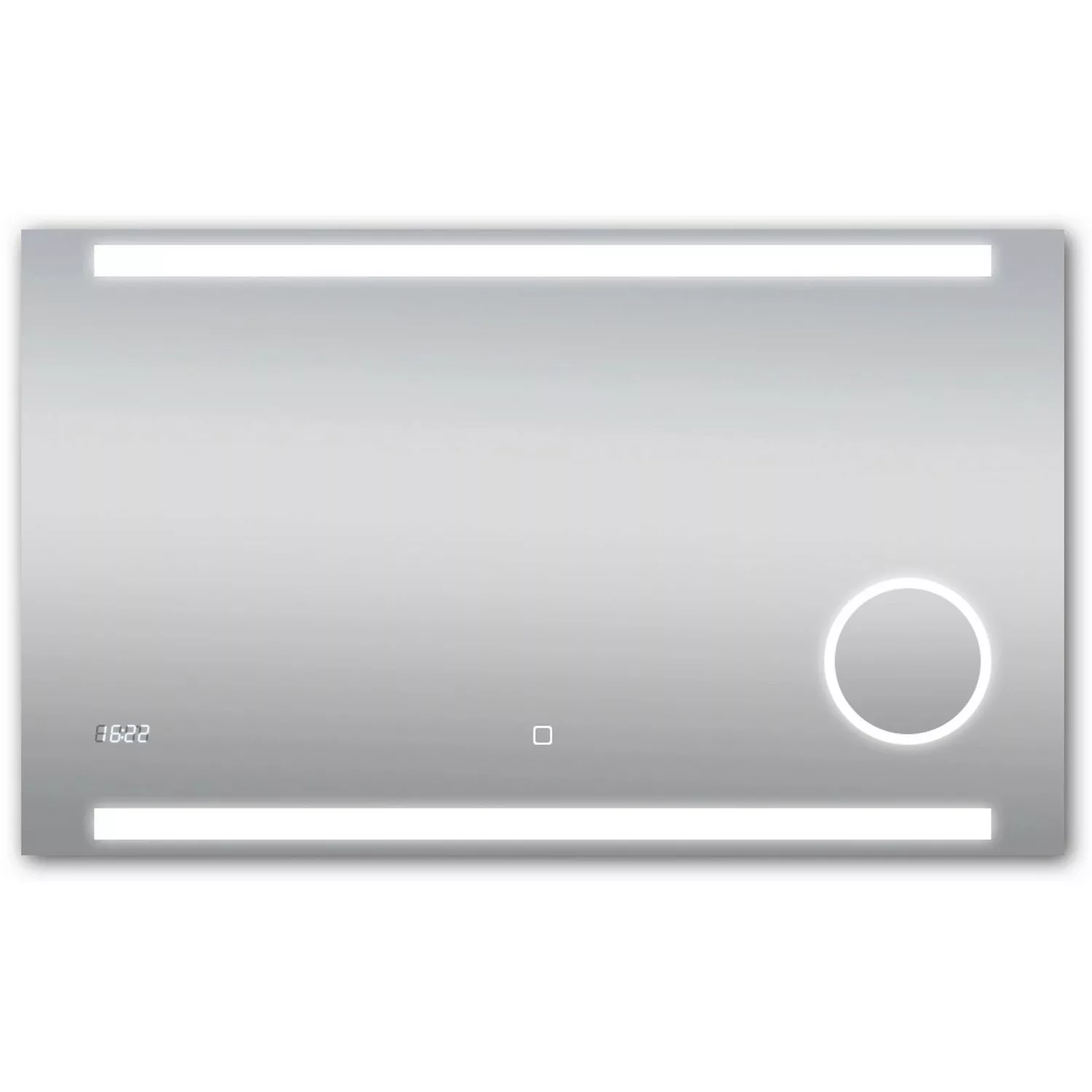 DSK Design LED-Lichtspiegel Silver Rey 100 cm x 60 cm günstig online kaufen