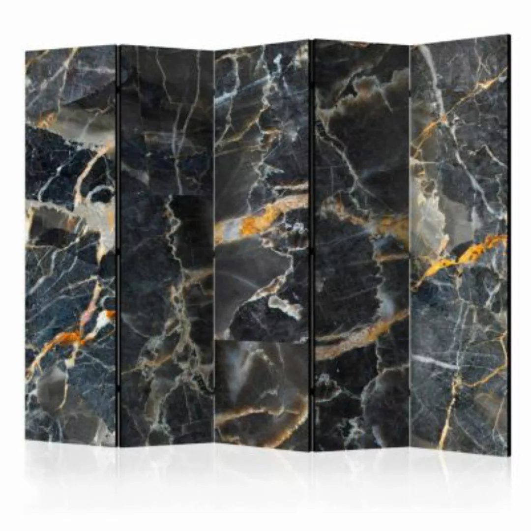 artgeist Paravent Black Marble II [Room Dividers] mehrfarbig Gr. 225 x 172 günstig online kaufen
