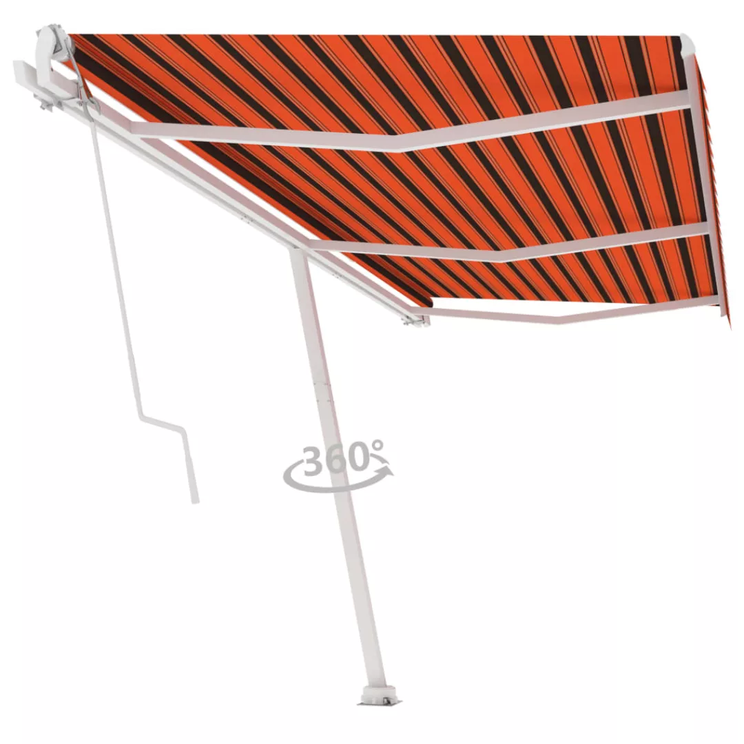 Standmarkise Automatisch 600x300 Cm Orange/braun günstig online kaufen