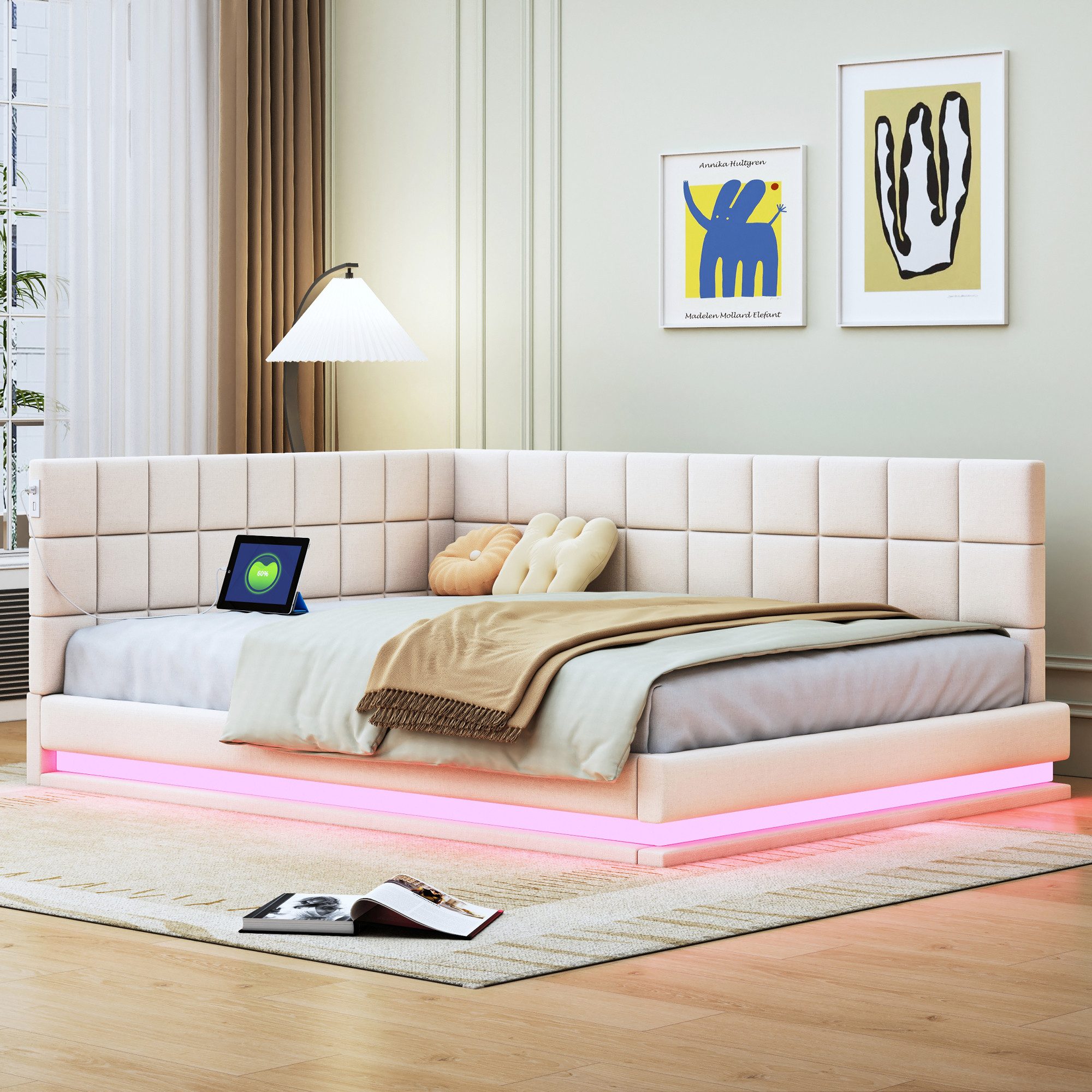 OKWISH Schlafsofa Daybett Tagesbett Kinderbett Polsterbett, günstig online kaufen