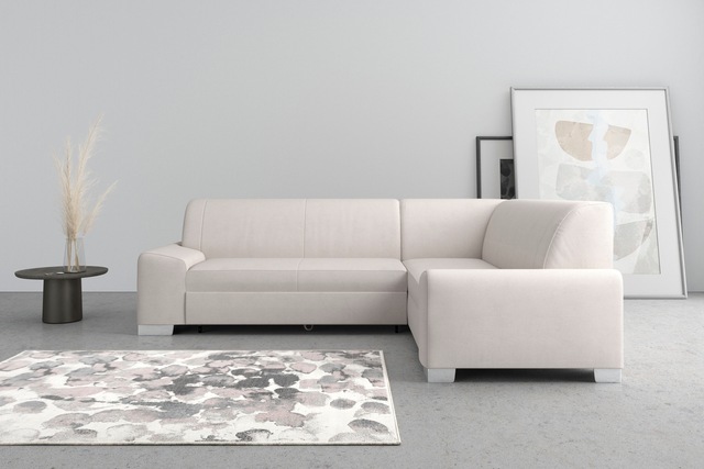 DOMO collection Ecksofa »Anzio in kubischer Formensprache, flache Armlehnen günstig online kaufen