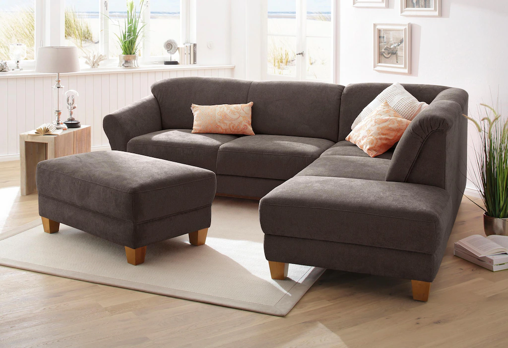 Home affaire Ecksofa Gotland L-Form, wahlweise mit Sitztiefenverstellung + günstig online kaufen