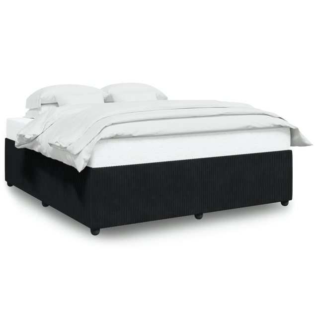 vidaXL Bett, Bettgestell ohne Matratze Schwarz 200x200 cm Samt günstig online kaufen