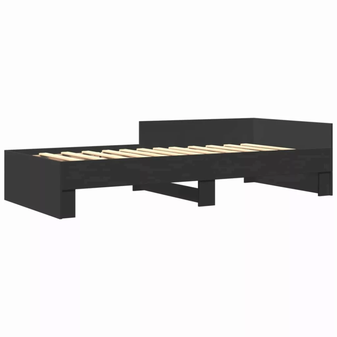 vidaXL Bett Bettgestell Schwarz 75x190 cm günstig online kaufen