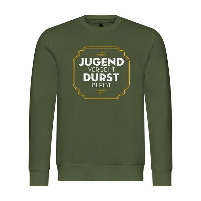 deinshirt Rundhalspullover Herren Sweatshirt Jugend vergeht Durst bleibt Mi günstig online kaufen