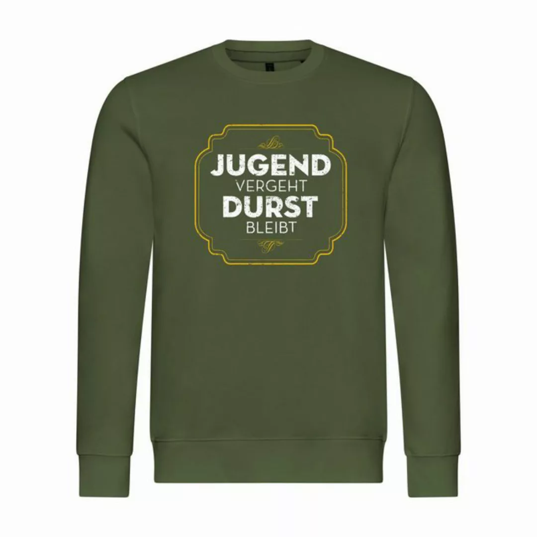 deinshirt Rundhalspullover Herren Pullover Jugend vergeht Durst bleibt Mit günstig online kaufen