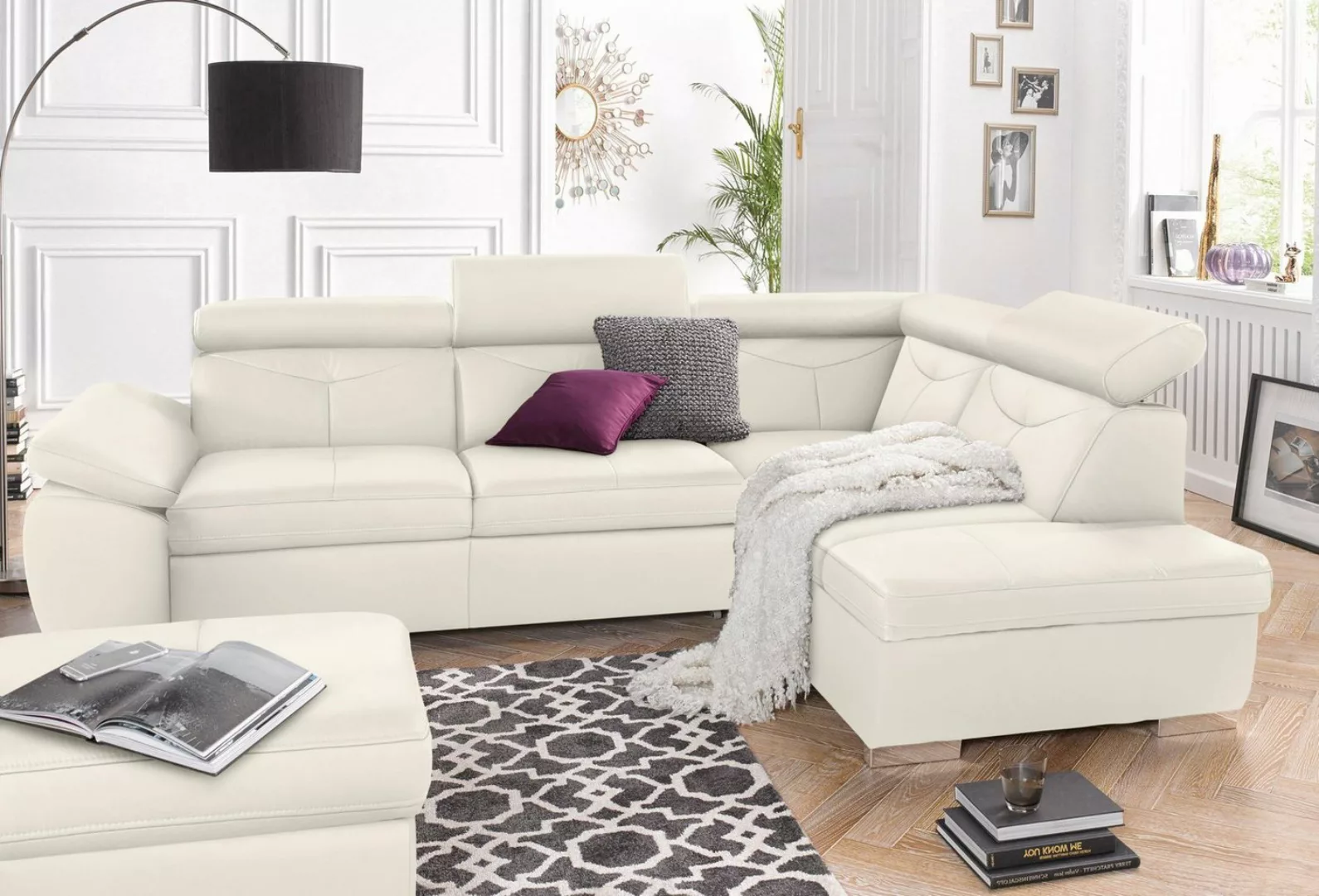 exxpo - sofa fashion Ecksofa "Spring, super bequem und komfortabel mit Armt günstig online kaufen